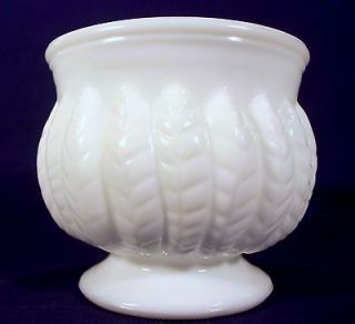 Vintage Randall Milk Glass Footed Planter Urn Vase