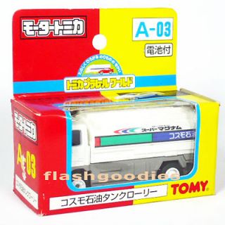   Tomica A 03 ATLAS Tank Lorry Cosmo Oil Motorized Diecast Model 1997