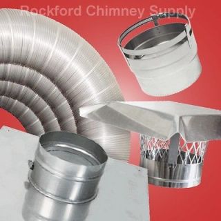 316Ti Chimney Liner Kit with Tee or Insert Connector and Optional 