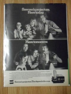 1975 Print Ad GAF Sawyers Slide Projectors The Dependable Ones