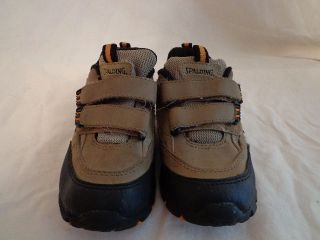 YOUTH Shoes ATHLETIC SPALDING BROWN VELCRO STRAPS SIZE 9
