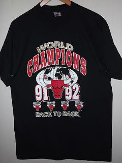 Vintage Chicago Bulls T Shirt M World Champs Jersey Jordan