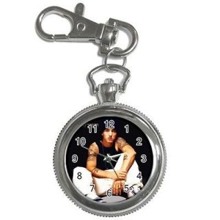  Usher Eminem Silver tone Stainless steel Key Chain Watch Gift New