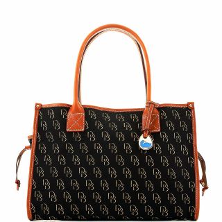 Dooney & Bourke Shadow DB Small Tote, Black   Black   Gold w/ Natural 