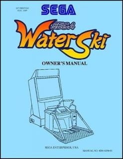 Water Ski Video Game Operations/Service/Repair Manual/Coin Arcade 