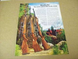 1977 Weatherby Mark V Magnum, Vanguard & Mark XXII Advertisement 