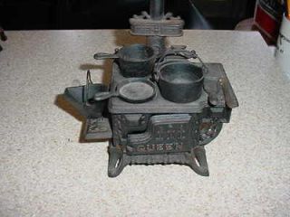 Vintage Miniature Ben Franklin Stove Queen Cast Iron