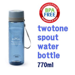 Outdoor twotone spout water bottle bpa free 770ml