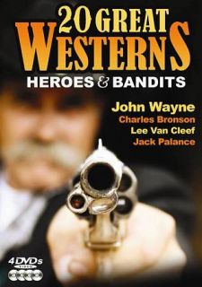 20 Great Westerns Heroes Bandits DVD, 2008, 4 Disc Set