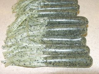 Bass Tube Watermelon Seed Fishing Plastic Lure Worm 50 count 