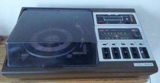 Vintage Zenith Allegro Wedge Stereo/8 Track​/Record Player As Is