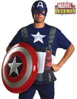 Captain America Costume T Shirt Helmet Plus Size 50 52