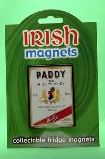 PADDY Irish Whiskey Novelty Metal FRIDGE MAGNET   Ireland