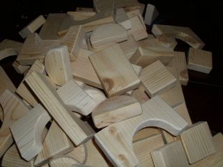 lbs of Wooden Building Blocks