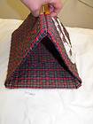 Quilted Hand Made Casserole Carrier Tote Wood Handle Folds Down