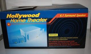 HOLLYWOOD HOME THEATER 4.1ch Surround Speakers Subwoofer for 