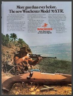 1978 WINCHESTER Model 70 XTR RIFLE Vintage AD