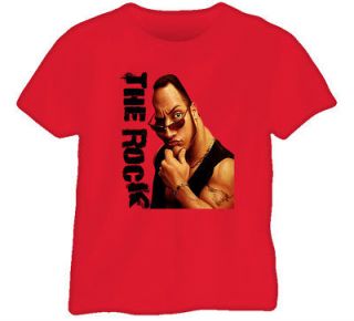 The Rock Dwayne Johnson Wrestling Legend T Shirt Red