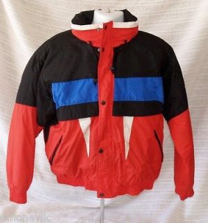   Canada sz 38 Mens Small S Medium M Ski Jacket Suit Shiny Coat 80s