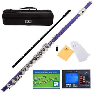 NEW MENDINI PURPLE STUDENT C FLUTE +Everything You Need