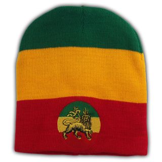 Weed Of Wisdom Tam Beanie Rasta Dancehall Africa Jamaica Lion Reggae 