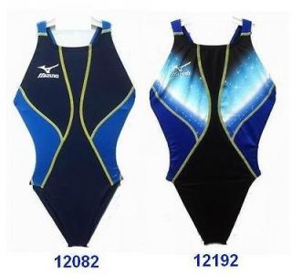 FINA Approved Japan MIZUNO Competition Swimsuit Spectrum Prints Blue 
