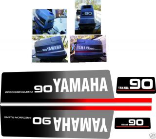 YAMAHA 90 HP DECALS, OUTBOARD REPRODUCTION
