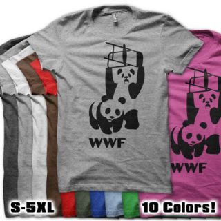 WWF PANDA BEAR wrestling shirt Retro Funny Cool t shirt