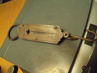Vintage Old Tool Oxwall Spring Fish Scale,Mercantile,Pocket Scale, MFG 