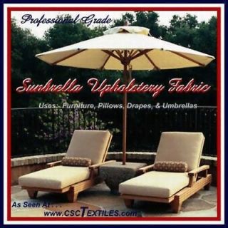 SUNBRELLA Outdoor UPHOLSTERY 54w UVR FABRIC WR 3yds for CUSHIONS 