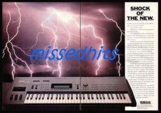 Yamaha SY77 synthesizer 19​90 2 page magazine advert