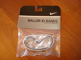 NIKE BALLER WRIST ID bands COWBOYS COLORS BLUE WHITE CLEAR DEADSTOCK 