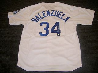  VALENZUELA AUTOGRAPH SIGNED LOS ANGELES DODGERS JERSEY #34 MLB COA