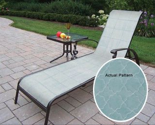   Blue Indoor Outdoor Patio Chaise Lounge Cushion  Actual 23 x 76