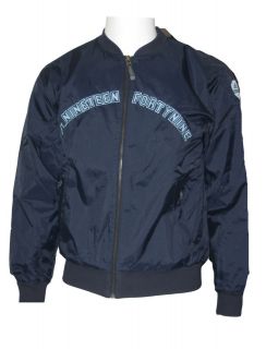   Mens Adidas Track 49 Navy Blue Bomber/Basebal​l Jacket/Coat S M L