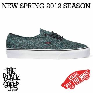 VANS OFF THE WALL AUTHENTIC (SPECKLE) BLUE TURQUOISE UNISEX LACE UP 