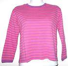 Hanna Andersson pink purple knit cotton long sleeves shirt girl EUC 