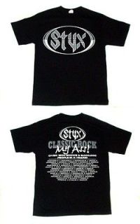 Vintage American Rock Band STYX 2007 Classic Rock My A## TOUR T 