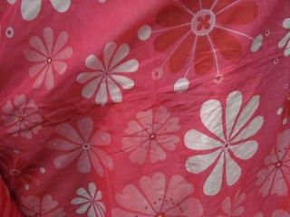 54 inch 100 percent cotton voile fuischia and baby pink daisy Sold By 