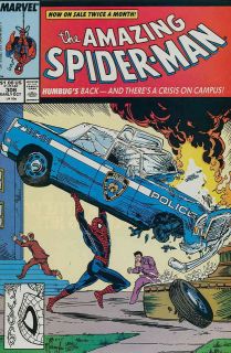 Amazing Spider Man #306 VF/NM action comics #1 homage TODD MCFARLANE