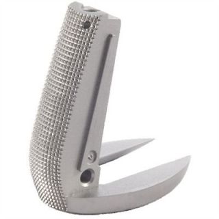 SMITH & ALEXANDER 1911 MAG WELL CLIP GUIDE ARCH CHECKERED STAINLESS 