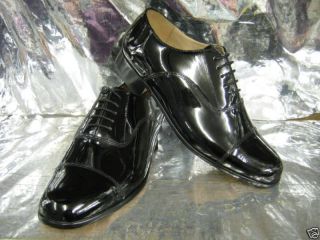 Men Grenson Paddington Black Patent Leather Dress Shoes