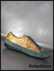 ALVIERO MARTINI 1°Classe Womens Shoes Sneakers 37 Leather Geo Suede 