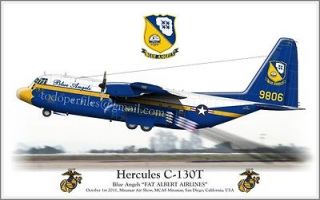 HERCULES C 130 T Fat Albert Airlines   Poster Profile