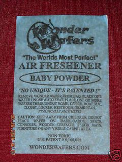 WONDER WAFERS® Air Fresheners Baby Powder Scent  52 PK