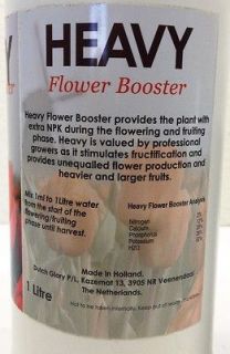 Heavy Flower Booster One Liter Bloom Enhancer Stimulator Nutrient 