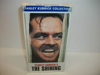   Shining VHS Scary Classic Movie tape   Jack Nicholson Shelley Duvall
