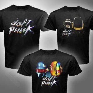 DAFT PUNK DJ ELECTRO DANCE Black Custom T Shirt S 3XL