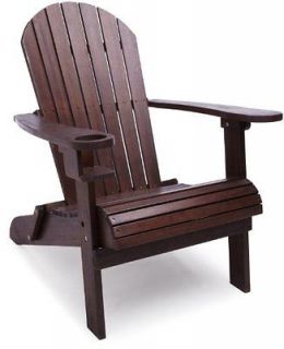 Strathwood Basics Adirondack Chair Dark Brown Adirondack Chair New