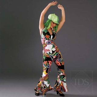 60s 70s JUMPSUIT CATSUIT FLARED 3 SIZES MIXED COLOURS BUTLINS 